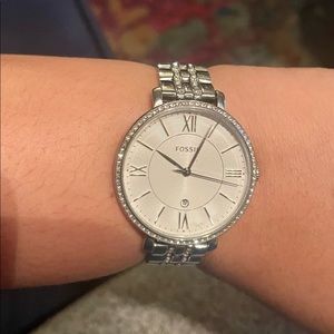 Women’s Jacqueline Stainless Steel Bracelet Watch. 36mm face.
